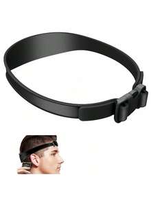 弧形硅胶理发导板，颈部剃须模板和头发修剪导板，硅胶理发带，可自行理发，男女通用，家用/沙龙两用，新手友好，操作简便，模块化设计 - 男士红色硅胶理发带 - 柔韧可弯曲的理发导板，适合居家DIY和旅行使用，柔软握柄美发工具 - 彩色 - 查看 14