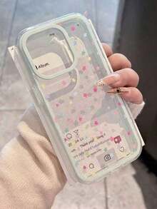 Fashion TrendLuxury INS Glitter Colorful Star Transparent Phone Case, Compatible With 17/16/15/14/13 Pro Max, Soft Shock-Proof Back Cover - Colored Stars - View 2