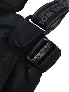 Autumn/Winter New Thick Warm Outdoor Ski Pants, Boyfriend Style Men's Windproof Hiking Trousers, Detachable Suspender, Breathable Casual Black Pants Ski Outfits - Black - View 4