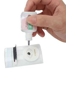 1支超强力睫毛嫁接胶水，10毫升，0.5秒速干，持久8周，专业黑色睫毛胶水，适用于半永久睫毛嫁接沙龙使用 - 黑色 - 查看 6