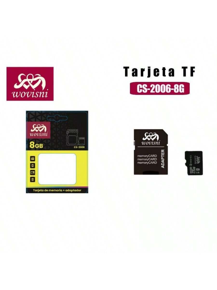 Tarjeta de memoria de capacidad de 8gb - Color Negro