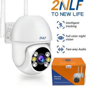 2NLF® Cámaras De Segurida d Con Led Alarma 1080p, compatible con el sistema