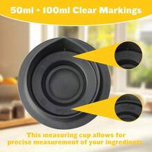 1pc Thermomix TM5/6 Durable Plastic Measuring Cup Lid, Durable Measuring Cup Lid With Scale, High-Temperature Resistant - Perfect For Kitchen Storage, Fits TM31, TM6, TM5 Essential Kitchen Accessory Lid
