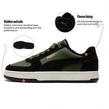 Puma Caven 2.0 Time Off 男女通用休闲鞋，皮革透气孔+橡胶鞋底，系带低帮运动鞋，保暖内衬，轻便日常运动鞋，392334-02 - 392334-02 - 查看 1