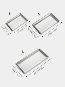 Bộ 3/2/1 khay, khay nướng BBQ Hàn Quốc bằng thép không gỉ, đĩa ăn tối, đĩa nướng BBQ, khay phục vụ, khay đựng thức ăn, khay tiệc, khay tráng miệng, khay bánh, khay đựng trái cây, khay ăn nhẹ, đồ dùng nhà bếp. - xám - Xem 15