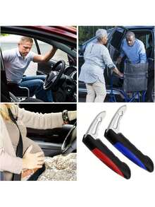 多功能门把手辅助器——集紧急安全锤和门把手于一体，采用铝合金+ABS材质打造。这款便携式辅助工具专为老年人、孕妇和驾驶员设计，旨在提升出行安全！这款门把手不仅是日常安全必备工具，还能在紧急情况下作为紧急安全锤使用。 - 彩色 - 查看 8