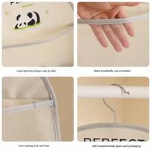 1 pieza Organizador de armario colgante de múltiples capas, estantería de almacenamiento colgante multifuncional diseñada para calcetines y ropa interior - Viene con bolsillos de malla de almacenamiento separados, estantería de armario montada en la pared, adecuada para el dormitorio - Multicolor - Ver 5