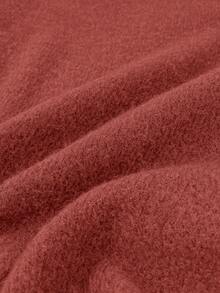 可爱泰迪熊印花休闲时尚仿羊毛女式毛衣，舒适保暖圆领，适合秋冬季节、户外活动、情人节、圣帕特里克节、狂欢节、返校季、学院风等场合穿着。 - 紅色 - 查看 8