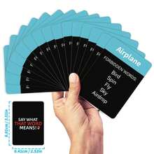 50 tarjetas del juego "¿Qué significa esa palabra?", tarjetas de juego de alta calidad para reuniones con amigos, juego de equipo multijugador para promover la , contenido diverso, regalo clásico perfecto de tarjetas para fiestas de vacaciones - Multicolor - Ver 5