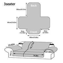 1pc Brushed Plush Sofa Cushion Cover, Waterproof Anti-Slip Sofa Protector, Suitable For 1/2/3/4 Seater Sofas, Modern Style, All Season