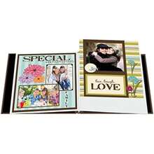 Pioneer 12 Inch by 12 Inch Postbound Fabric Frame Cover Memory Book, Dreamy Pink(30.5 x 30.5 cm Marrón Chocolate) - Multicolor - Ver 2