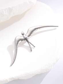 1pc Stainless Steel Brooch, Elegant Casual Geese Design, Versatile High-End Gift For Friends, Suitable For Women's Daily, Party, And Banquet Wear - Multicolor - View 9