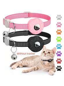 Cat Collar, GPS Tracker Holder (Tracker Not Included), Lightweight Reflective Breakaway Collar Suitable For Cats, Kittens And Small Dogs - Multicolor - View 3