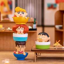 Miniso 1pc Crayon Shin-Chan Ramen Series Stackable Blind Box - Bowl Character Design + Durable Vinyl Material, Stackable And Decorative, Ideal For Desktop Display And Collection (1pc, Random Delivery) - Multicolor - View 4