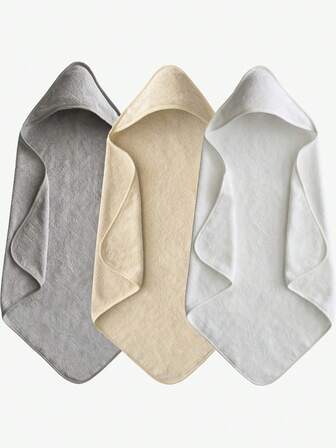 1pc Baby Bath Towel - Ultra Soft Coral Fleece Bathrobe, High Water Absorption, Hooded Wearable Style, Specially For Newborns & Infants Bath Time In Autumn & Winter. A Perfect Baby Shower Gift For New Parents.