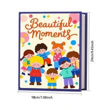 1pc 200-Pocket Velvet Photo Album, 6 Inch 4x6 Large Capacity, Suitable For Family, Wedding, Anniversary, Travel, Graduation, Ideal Gift