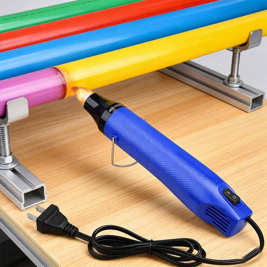 Pistola de Aire Caliente 300W - Portátil con Bocas Rojas y Negras | Para Proyectos Pequeños, Adhesivo y Remodelación - Azul - Ver 1