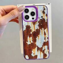 Soft Case With Retro Rust Design For IPhone 16e 11 12 13 Pro Max 14 15 16 Plus - Mix09 - View 12