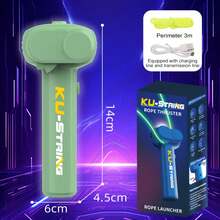 Electric Glow KU-STRING Rope Launcher - 3M Loop Cat Toy Stress Relief Thanksgiving Gift - Green-1 - View 5
