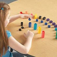 Learning Resources Juguete Educativo Fraction Tower Cubes - / - Ver 4