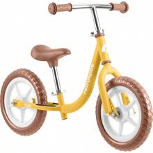 AZQRetrospec Cub 2 - icleta de Equilibrio para s pequeños de 12 Pulgadas de 18 Meses a 3 años sin Pedal para niñas  neumáticos sin s Asiento Ajustable y Marco Duradero - Topinambur - Ver 2
