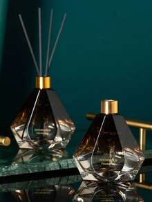 1pc Gradient Diamond-Shaped Long-Lasting Fragrance Air Freshener, Odor Eliminator, Mosquito Repellent Rattan Diffuser, Flameless Scented Aromatherapy Home Decor, Fragrance Sachet