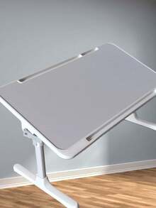 1件装可折叠可调节高度笔记本电脑桌，简约宿舍学习桌，适用于床上、沙发上、阳台的笔记本电脑支架 - 彩色 - 查看 2