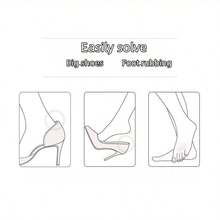 1 Pair High Heel Insoles, Suitable For Loose Shoes, Adjustable Insoles, Unisex, Also Fit For Plus Size Shoes. The Insoles Can Improve Shoe Fit And Comfort, Effectively Prevent Heel Slippage And Blisters, Suitable For Women's High Heels And Men's Sneakers. Insulation,Galentines,Puppy,Carnival,Party Decorations,Shoe,Spring Summer Picks,Brides Maid Gifts,Room,Bedroom Deccor,Bedroom Deccor,Beach,Travel,For Men,For Women,Vacation - Multicolor - View 3
