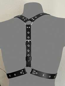 1pc Thigh Harness Man Sexy Street Style PU Leather Men's Thigh Garter Belt Dresses Party Accessories Thigh Harness Belt - Black - View 7