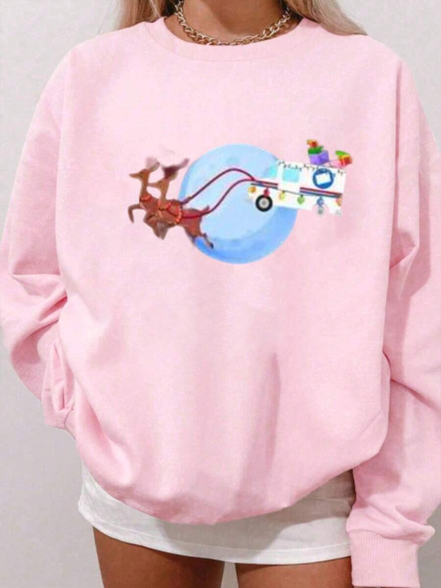 Postal Worker Christmas Mail Truck Funny Mailman Gift Pullover Hoodie - Comfort Meets Style - Best Gifts For Men Women Dad Mom Sister Brother Friends,Fall Hoodies,Men's Fall Clothes,Street Wear,Halloween,Mens Hoodies,Y2k Clothes,Jesus Hoodie,Thanksgiving Day,Nightmare Before Christmas,Christmas - Pink - View 1