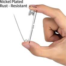 1包铁质安全别针 | DIY编织记号别针 | 防滑别针 | 缝纫别针 | 多功能工艺工具 | 适用于编织、刺绣、DIY项目 | 优质铁质材料 | 设计巧妙，防止意外伤害 | 轻巧便携，易于收纳和使用 | 创意DIY必备工具（颜色/款式随机） - 彩色 - 查看 5