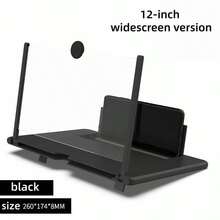 手机屏幕放大支架 - 轻松将手机变成平板电脑，解放双手。护眼设计，可折叠便携，是节日礼物的理想之选。兼容 和安卓手机，生日礼物，送给家人朋友，用于观看电影、视频和玩游戏。生日电影视频游戏屏幕放大器扩展器