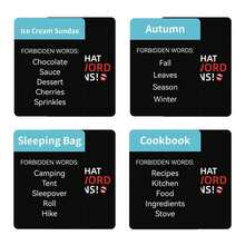 50 tarjetas del juego "¿Qué significa esa palabra?", tarjetas de juego de alta calidad para reuniones con amigos, juego de equipo multijugador para promover la , contenido diverso, regalo clásico perfecto de tarjetas para fiestas de vacaciones - Multicolor - Ver 2