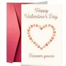 Happy Valentine's Day' Creative Valentine's Day Greeting Card, Heart Design, Quality Greeting Card (12x17cm)/(4.72x6.7in) With Envelope, Gift For Wife/Husband/Boyfriend/Girlfriend - Multicolor - View 13