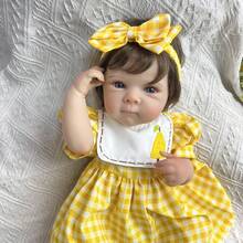 19英寸（48厘米）全身乙烯基重生娃娃玩具，逼真手工制作，时尚生日礼物，角色扮演玩伴娃娃 - 全乙烯基娃娃 - 查看 6