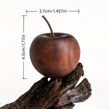 天然木质苹果香氛扩香器 - 迷你精油空气清新剂，适用于家庭和汽车，非装饰性扩香器，逼真的苹果设计，香氛扩香器（不含化学物质，宠物友好），适用于各种节日装饰，圣诞礼物，小巧可爱。