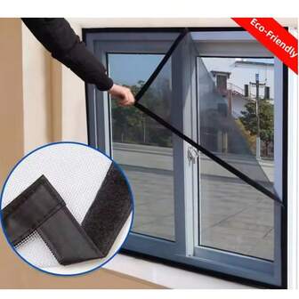 มุ้งกันยุงผ้าโปร่งสีดำ, มุ้งลวดกันยุงแบบมีกาวในตัว, ป้องกันแมลง, ตาข่ายกรองอากาศ, ตาข่ายโปร่ง, มุ้งกันยุงและแมลงวันแบบมองไม่เห็น