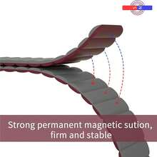 Replacement Strap For 22mm Smartwatch | Soft Silicone With Quick Release Spring System | Strong Magnetic Clasp, Compatible With Various Models - Grey Wine Red - View 3