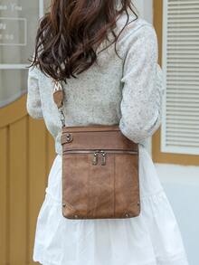 女士斜挎包，大容量布包，新款单肩包，女士休闲背包，中年妈妈包，女包，斜挎包，新款大号包，布包，单肩包，大容量，时尚妈妈包，适合通勤、旅行和旅游 - 彩色 - 查看 3