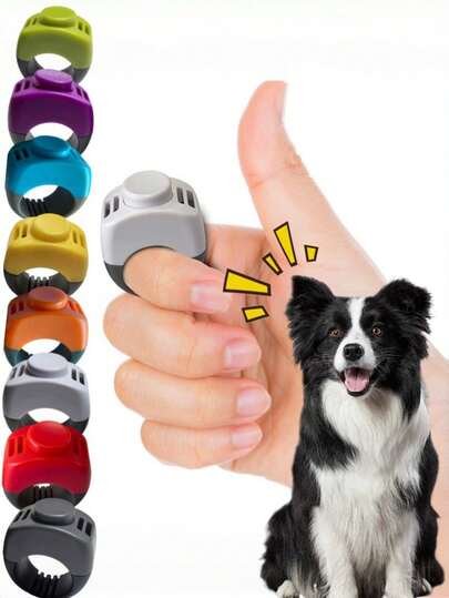 1pc Pet Training Clicker, Dog Training Ring, Multi-Color Options, Training Equipment, Low Pressure For Cats & Dogs, Practical Pet Supplies