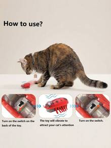 PETSIN 1 pieza Juguete interactivo automatizado para gatos con movimiento de aleteo, color aleatorio - Multicolor - Ver 7