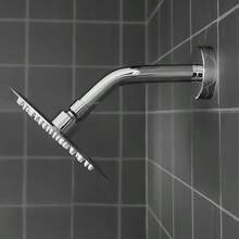1件不锈钢淋浴臂，壁挂式复古浴室淋浴延长杆，适用于家庭和酒店，通用型，带装饰盖，经久耐用，浴室配件 - 銀色 - 查看 5