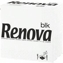 Servilletas de papel blanco grandes, 75 servilletas - inicial - Ver 2