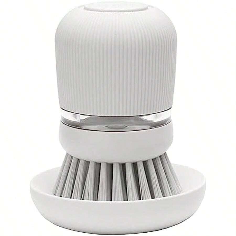 Brabantia Dispensador de jabón Recargable, Cepillo de Palma de Agarre con Bandeja de Almacenamiento, tamaño único, Gris Oscuro(Una talla Gris Claro) - Multicolor - Ver 1