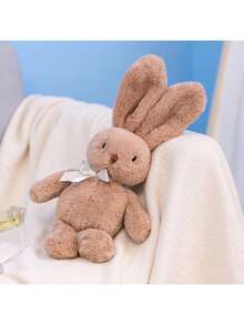 9.84 Inch/25cm Cute Rabbit Plush Doll, Soft Rabbit Doll, Stuffed Animal Rabbit Doll, Companion Doll, Birthday Gift, Perfect Gift, Suitable For Birthday, Easter, Home Decor, Valentine's Day, Halloween Decoration - Multicolor - View 9