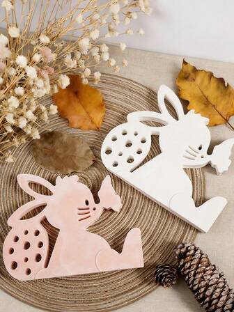 1 PIEZA Molde de silicona con diseño de conejo y mariposa, molde creativo de bricolaje para hacer adornos de conejito lindo para Pascua, decoración del hogar / adorno de regalo para fiestas, molde de resina epoxi para manualidades, molde de yeso para hacer artesanías