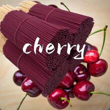 20/60/140/200pcs Natural Cherry Scented Incense Sticks - High Quality Wooden Incense, Cherry Essential Oil, Home, Yoga, Office, Tea Room Fragrance, Suitable For Halloween, Christmas, Easter And Other Holidays, Cherry Themed Items, Holiday Decor, Elegant Packaging, Natural Wooden Incense Sticks - 22cm Rose-red Cherry - View 4