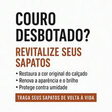 Kit 1 Graxa Líquida Branca Nugget 60ml + 1 Escova para Sapatos Macia - Branco - Visão 2