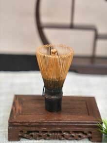 1pc Authentic Bamboo Matcha Whisk, Easily Produces Perfect Froth - Easy To Use And Clean - Traditional Japanese Handmade Matcha Tea Whisk, Designed For Matcha Enthusiasts