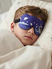 3pcs/Pack Masker Mata Tidur Motif Dinosaurus & Unicorn Warna-warni untuk Anak-anak 8+ & Dewasa, Penutup Mata Penghalang Cahaya Hitam untuk Tidur Siang, Perjalanan Pesawat, Desain Timbul 3D, Nyaman Tanpa Tekanan pada Mata - MultiWarna - View 5